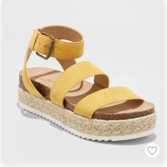 Espadrille Flatform Sandals - Picture 1 of 3